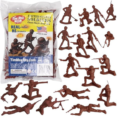 TimMee 48pcs Different Colors Plastic Army Men Toy Soldiers 