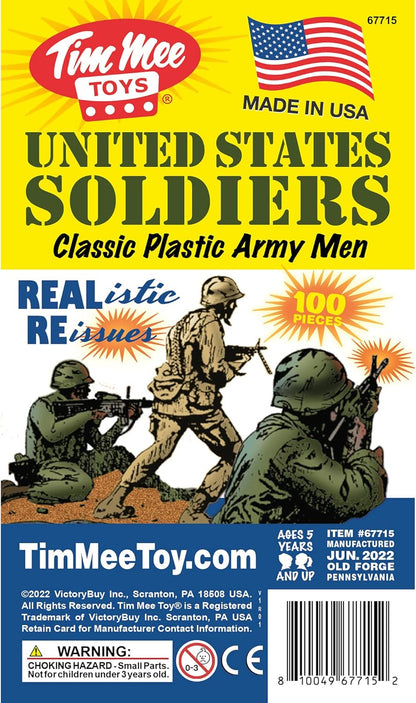 Plastic Army Men Green Tan Figures USA