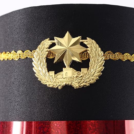Majorette Drum Major Toy Soldier Hat with Feather