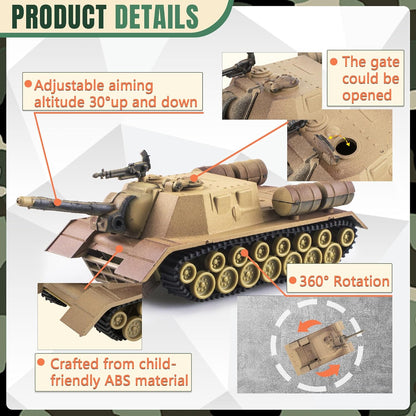 "WW2 Army Tank and Soldier Toy Playset"