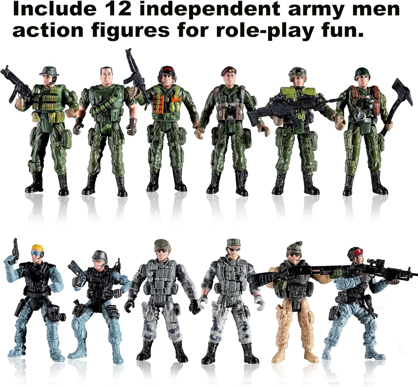 US Army and SWAT Toy Soldier Action Set