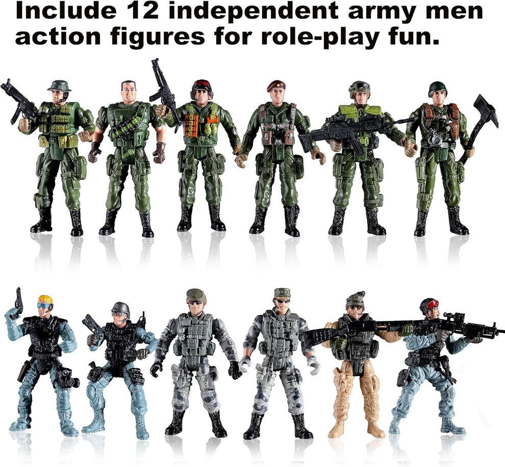 US Army and SWAT Toy Soldier Action Set