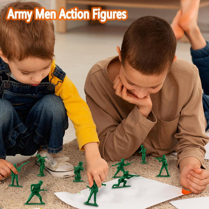 "50-Piece Green Army Men Toy Soldiers Set"