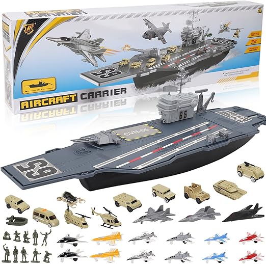 33-Inch Aircraft Carrier Military Battle Playset