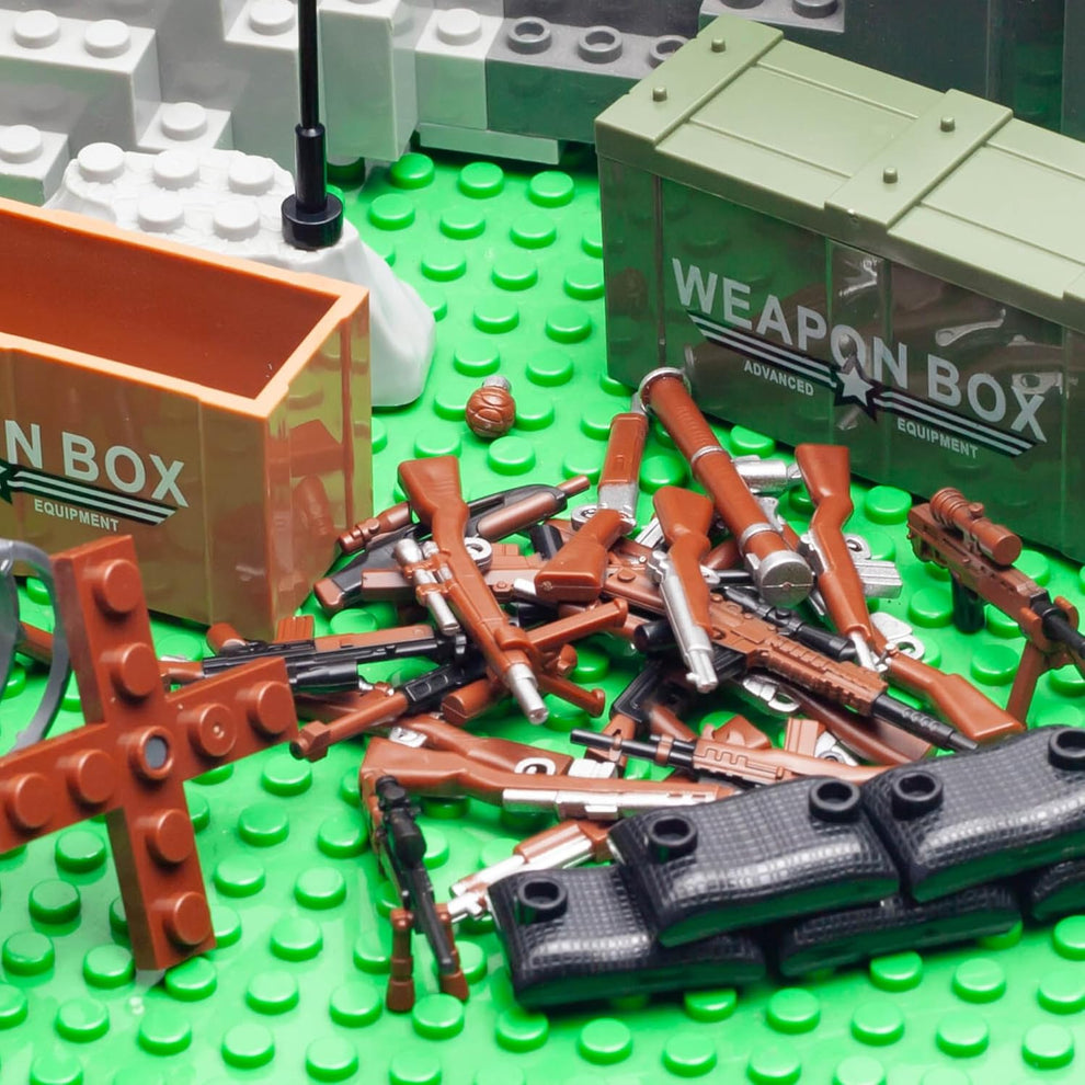 "63-Piece US Toy Soldiers with Weapon Set"