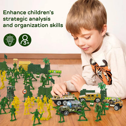 TOY Life 95PCS Army Men Toy Soldiers Military Playset