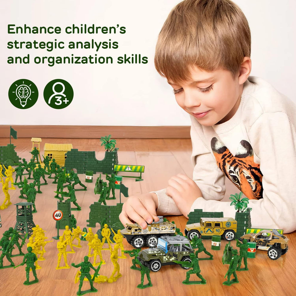 TOY Life 95PCS Army Men Toy Soldiers Military Playset