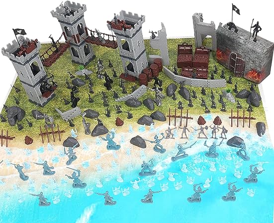 Medieval Castle Army Men Toy Soldier Set