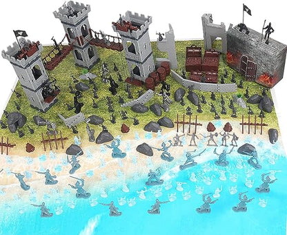Medieval Castle Army Men Toy Soldier Set