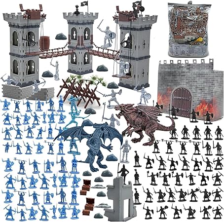 Medieval Castle Army Men Toy Soldier Set