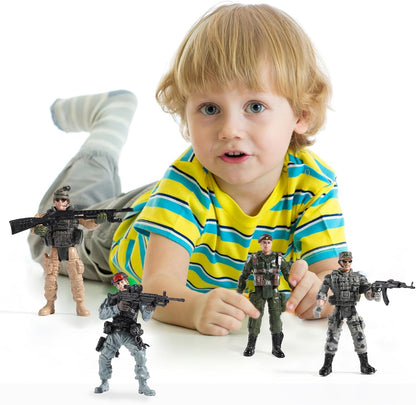US Army and SWAT Toy Soldier Action Set