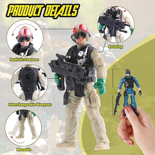 Special Forces Combat Soldiers Action Figures Set