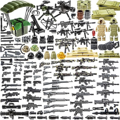 "180-Piece Military Weapons Accessories for Toy Soldiers"
