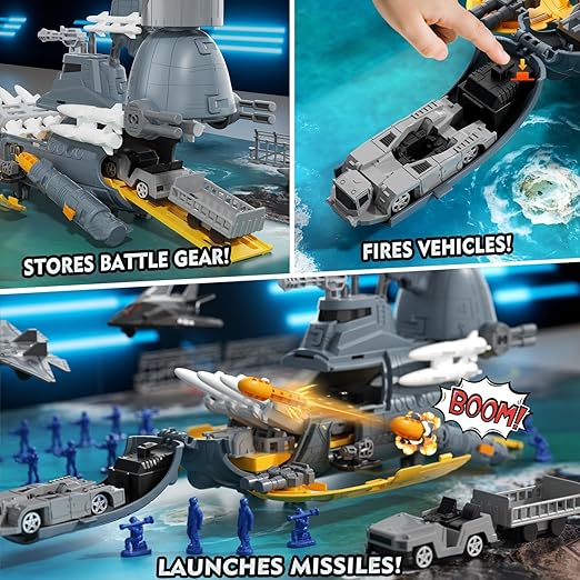 Lehoo Castle Army Navy Playset with Vehicles