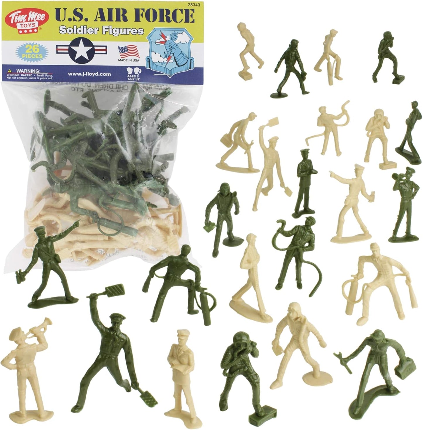 Air Force Green Tan Soldiers Set