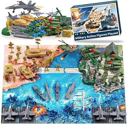 "Army Men Action Figures Toy Soldier Playset"