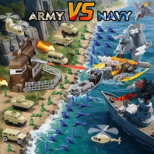 Lehoo Castle Army Navy Playset with Vehicles