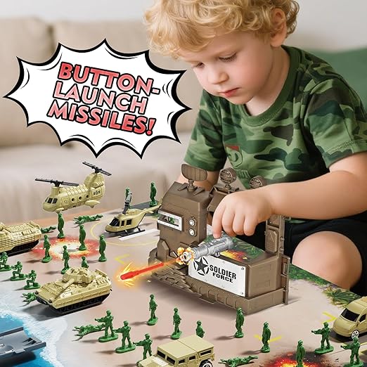 Lehoo Castle Army Navy Playset with Vehicles