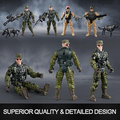 "Mr.River US Army Men Toy Soldier Play Set"