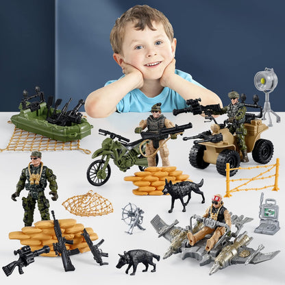 "Mr.River US Army Men Toy Soldier Play Set"
