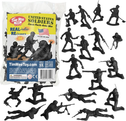 TimMee 48pcs Different Colors Plastic Army Men Toy Soldiers 