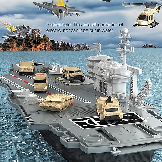33-Inch Aircraft Carrier Military Battle Playset