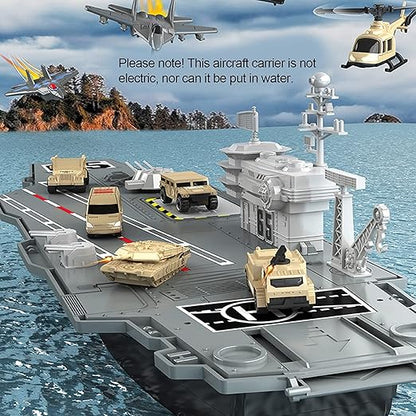 33-Inch Aircraft Carrier Military Battle Playset