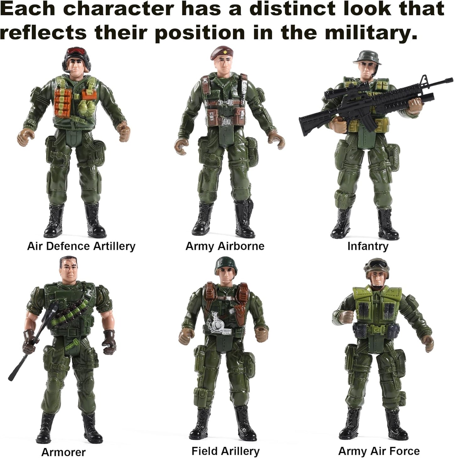 US Army and SWAT Toy Soldier Action Set