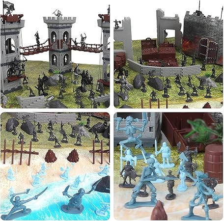 Medieval Castle Army Men Toy Soldier Set