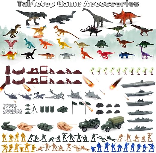 Army and Dinosaur Battle Playset for Kids
