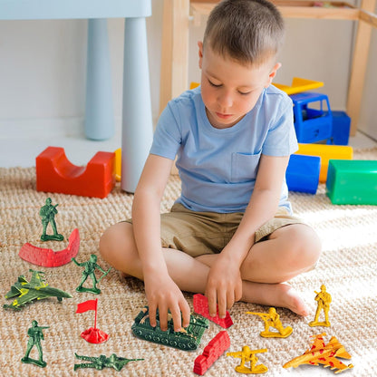 Plastic Army Men Toy Soldiers Playset for Kids Birthday