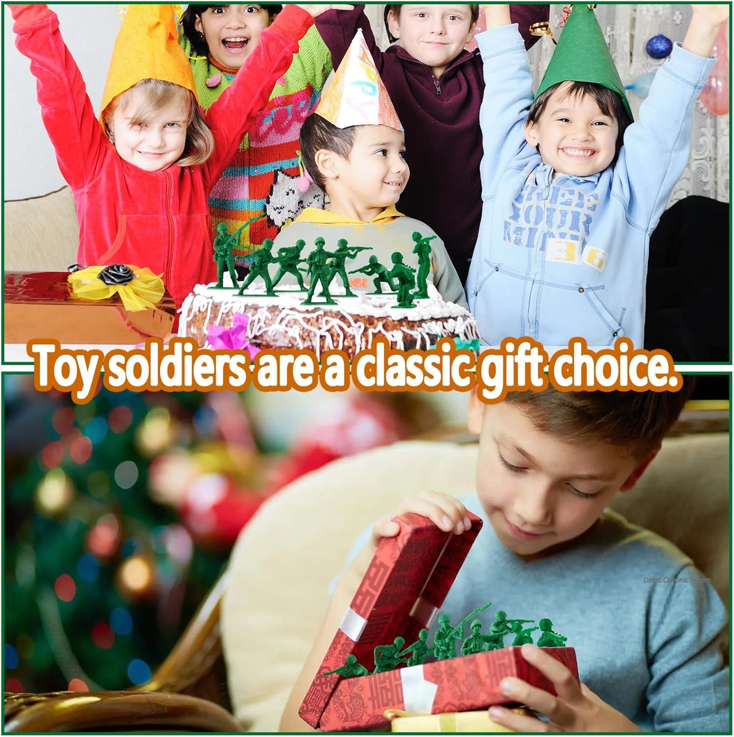 "50-Piece Green Army Men Toy Soldiers Set"