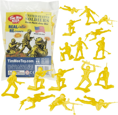 TimMee 48pcs Different Colors Plastic Army Men Toy Soldiers 