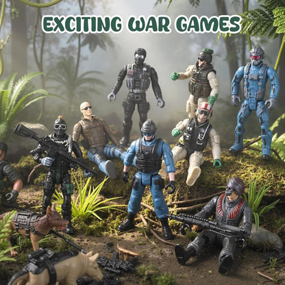 3 Otters 12PCS Special Forces Soldier Toys