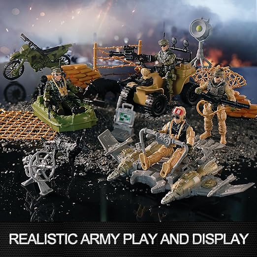 "Mr.River US Army Men Toy Soldier Play Set"