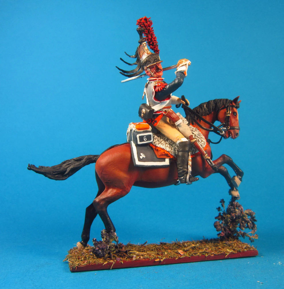 French Cuirassier Napoleonic Tin Soldier Horse Figurine