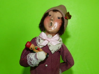 Byers’ Choice Little Boy Wooden Toy Soldier Caroler