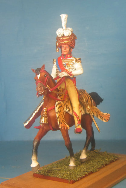 Napoleonic French Mounted Staff Tin Soldier Miniature