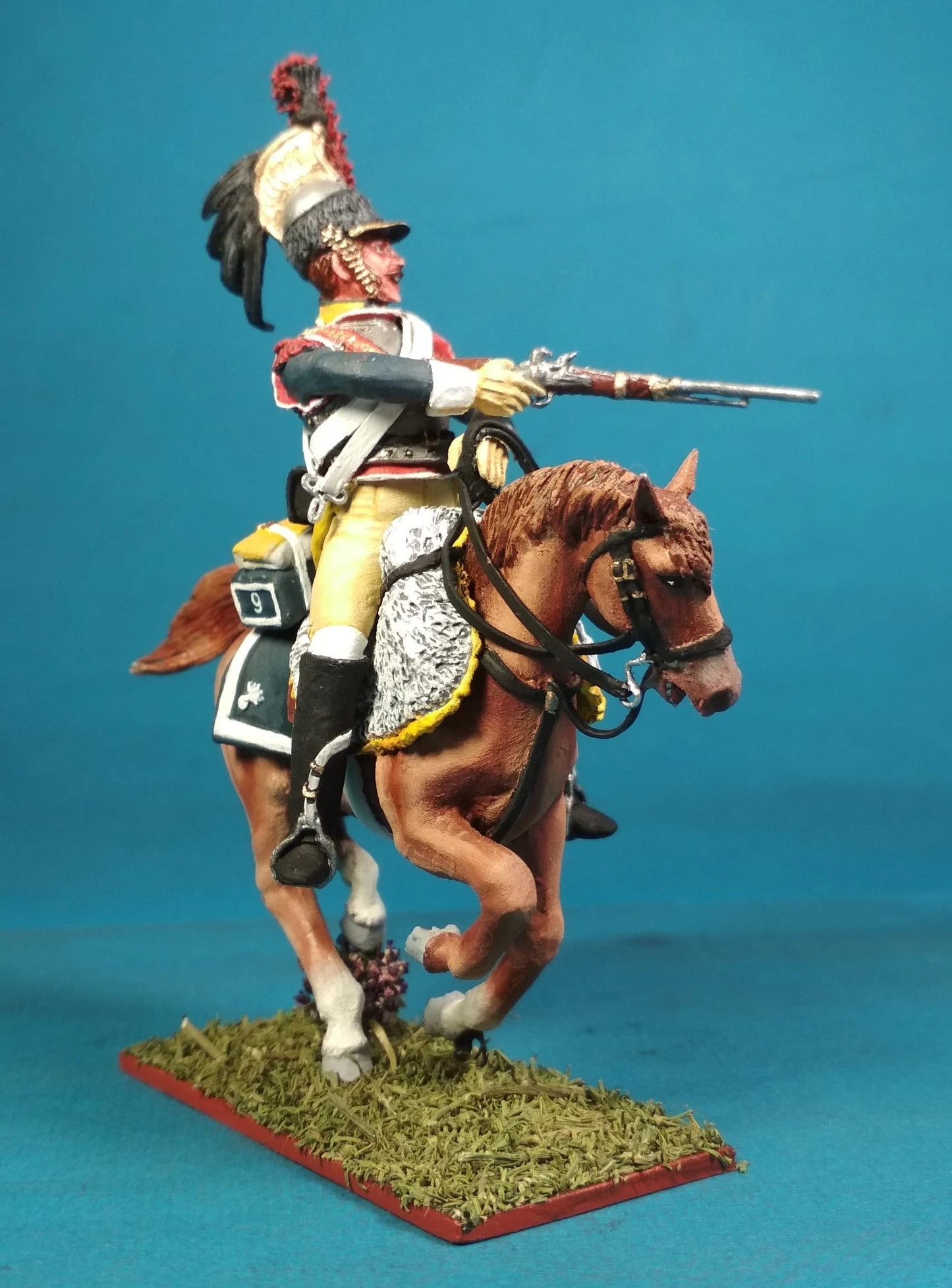 French Cuirassier Napoleonic Tin Soldier Horse Figurine