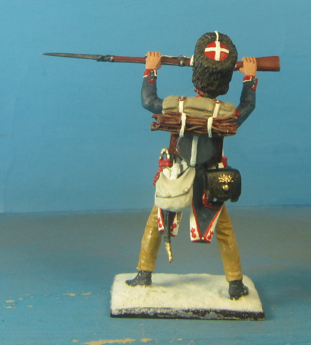 "Napoleonic French Infantry Marching 1/30 Metal Soldier"