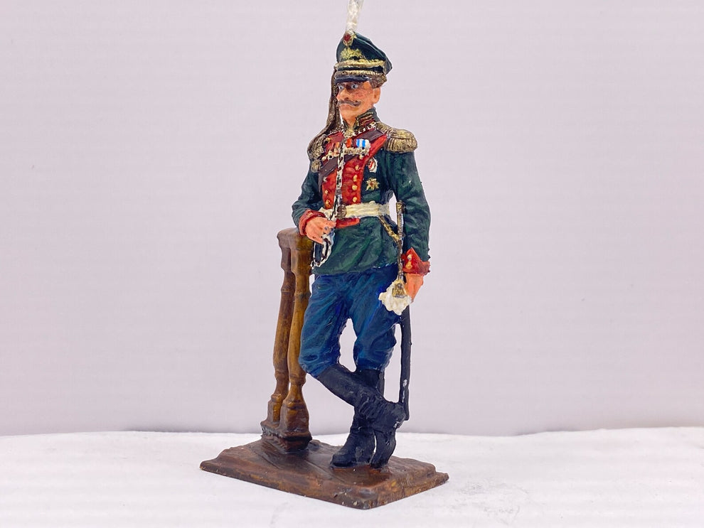 Russian Dragoon Colonel Tin Toy Soldier Figurine