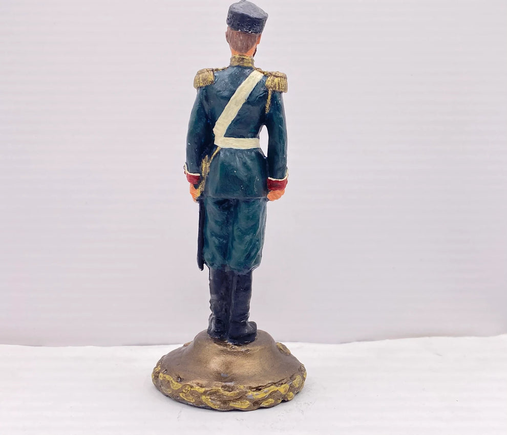 Hand-Painted Nikolay II Tin Toy Soldier Figurine