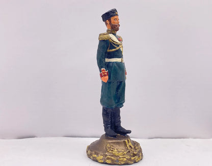 Hand-Painted Nikolay II Tin Toy Soldier Figurine