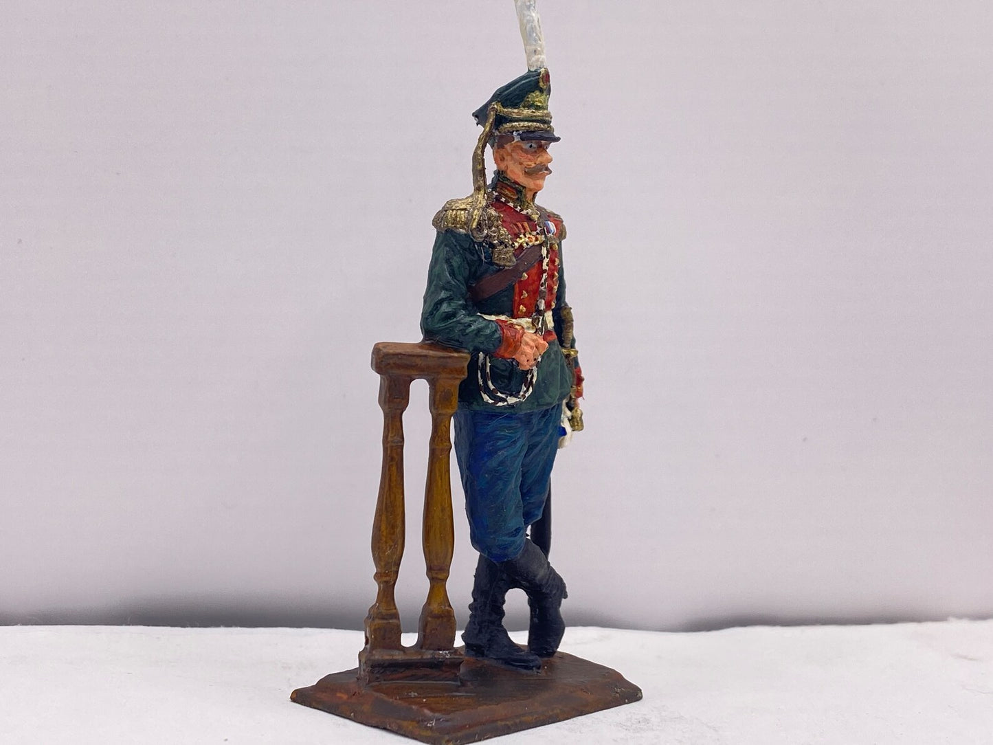 Russian Dragoon Colonel Tin Toy Soldier Figurine