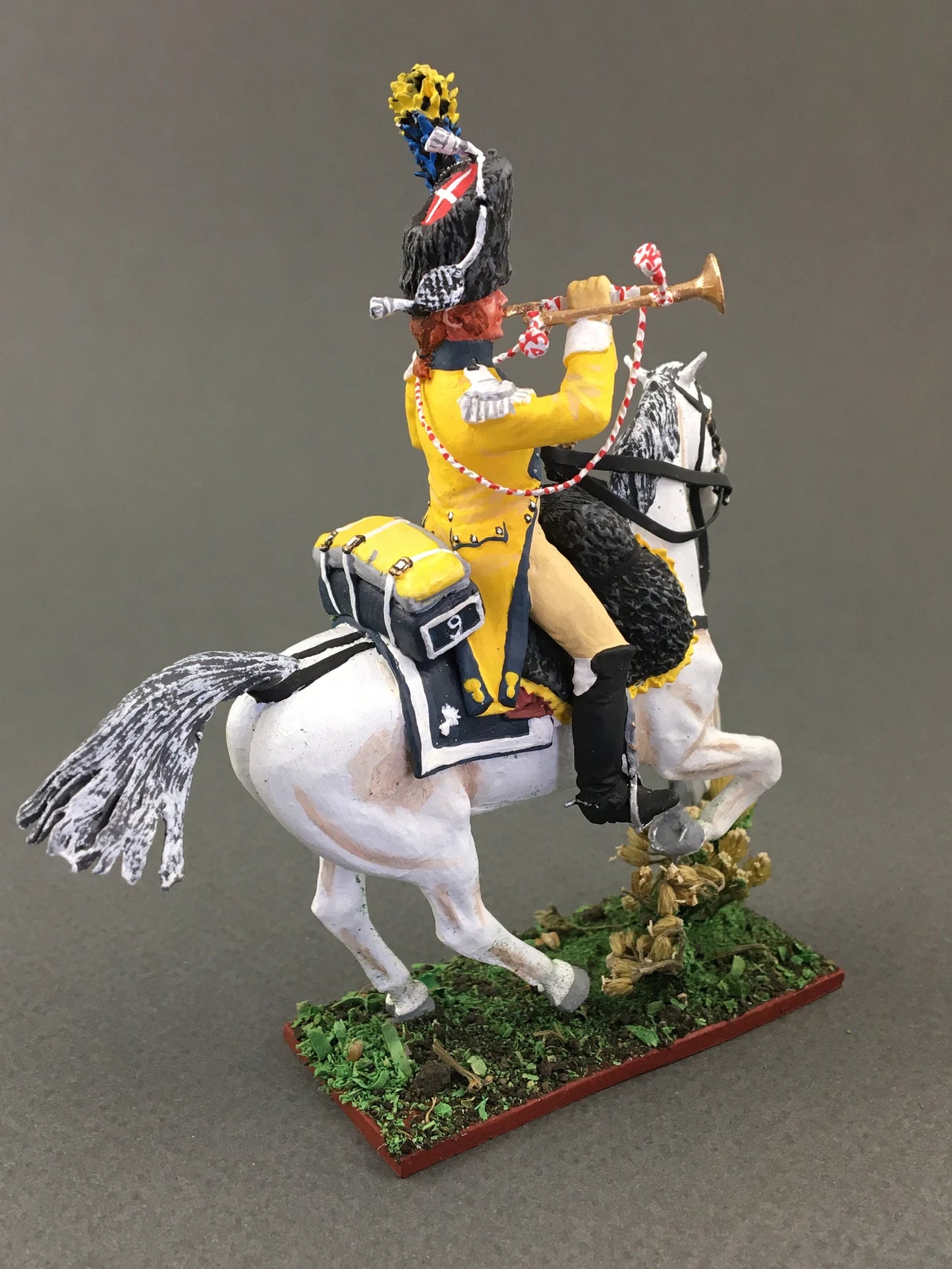 French Cuirassier Napoleonic Tin Soldier Horse Figurine