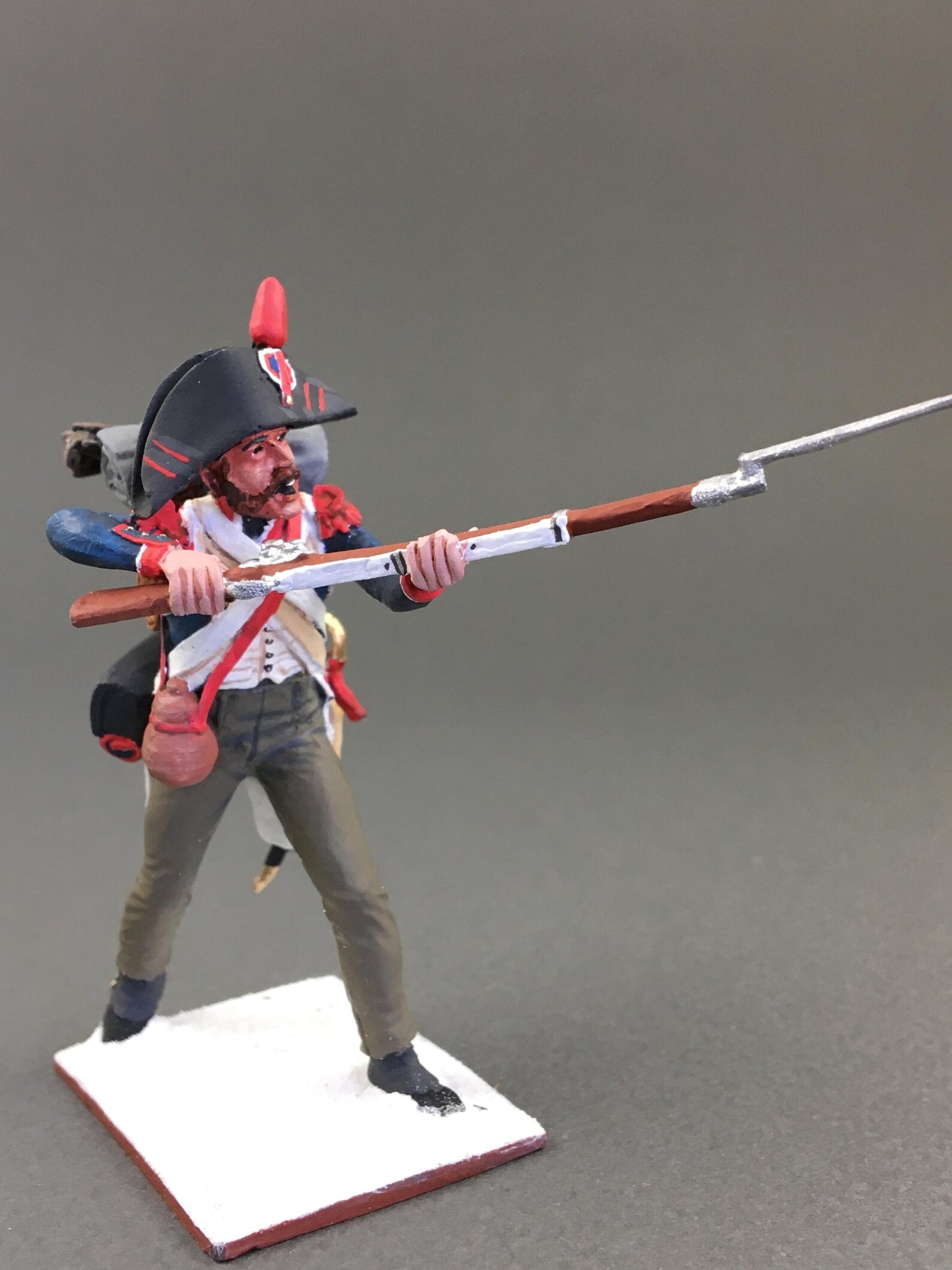 "Napoleonic French Infantry Marching 1/30 Metal Soldier"