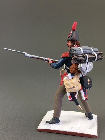 "Napoleonic French Infantry Marching 1/30 Metal Soldier"