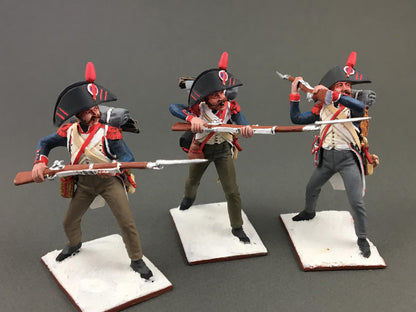 "Napoleonic French Infantry Marching 1/30 Metal Soldier"