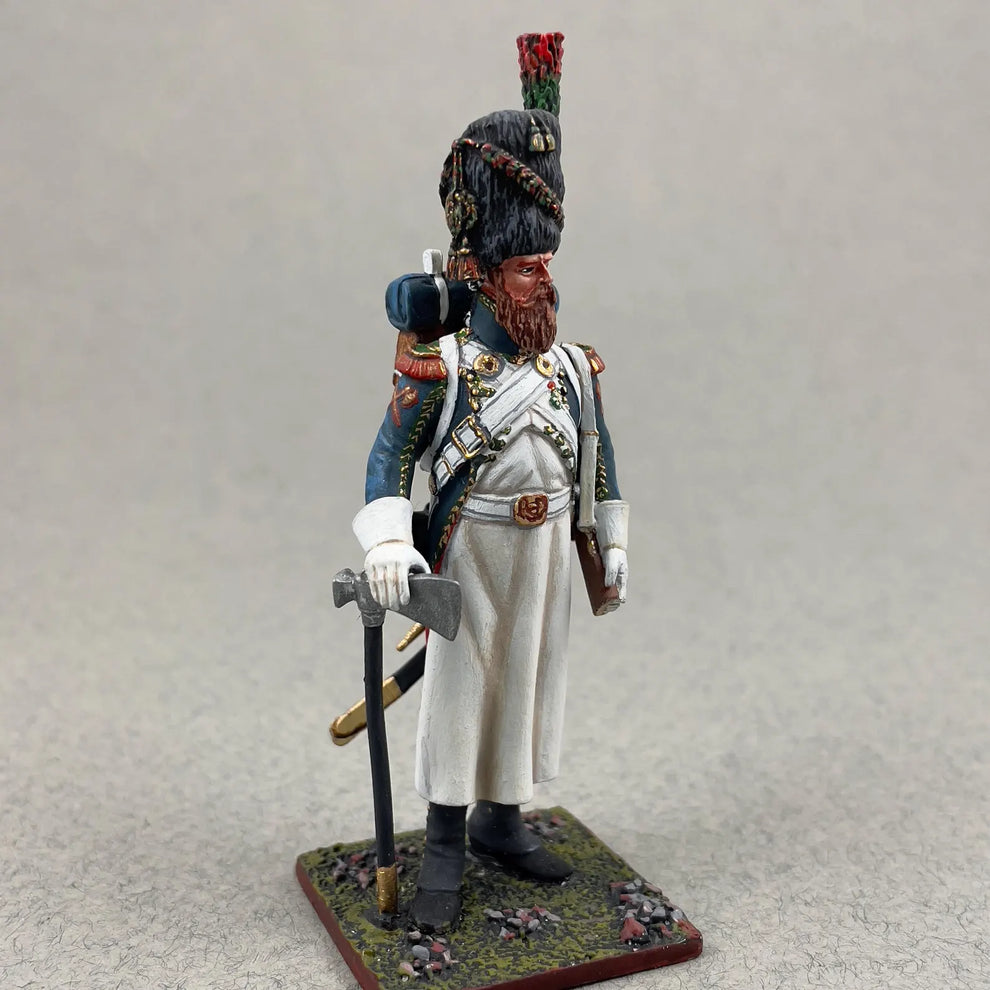 Napoleonic Sapper Chasseurs Old Guard Metal Miniature
