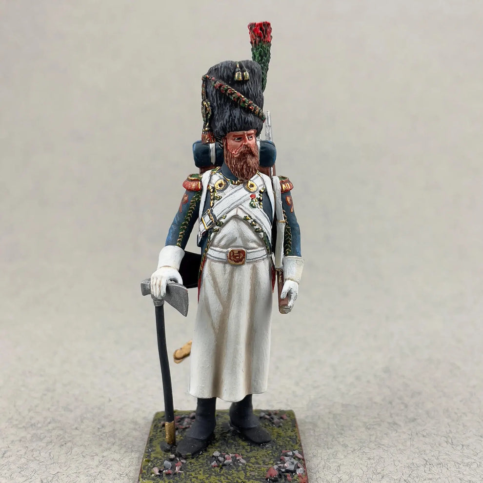 Napoleonic Sapper Chasseurs Old Guard Metal Miniature